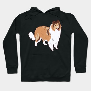 Collie rough illustration Hoodie